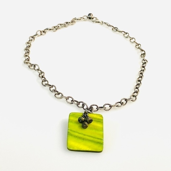 SILPADA Mother of Pearl Pyrite 925 Necklace - Picture 8 of 11